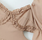 Women's Sweetheart Puff Sleeve A-Line Mini Dress