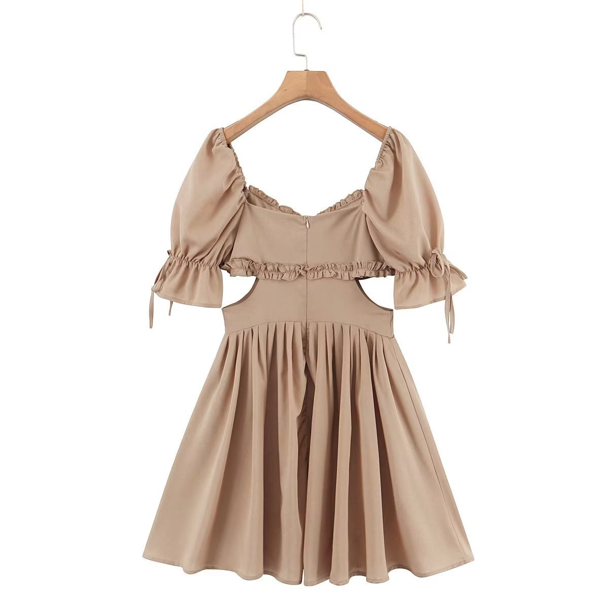 Women's Sweetheart Puff Sleeve A-Line Mini Dress