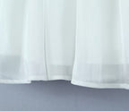 Women's White Tulle Halter A-Line Mini Dress