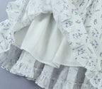 Women's Off-Shoulder Ruffle Puff-Sleeve Mini Dress