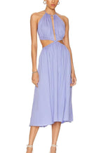 Women's Halter Cropped Outfit Strap Casual Dress