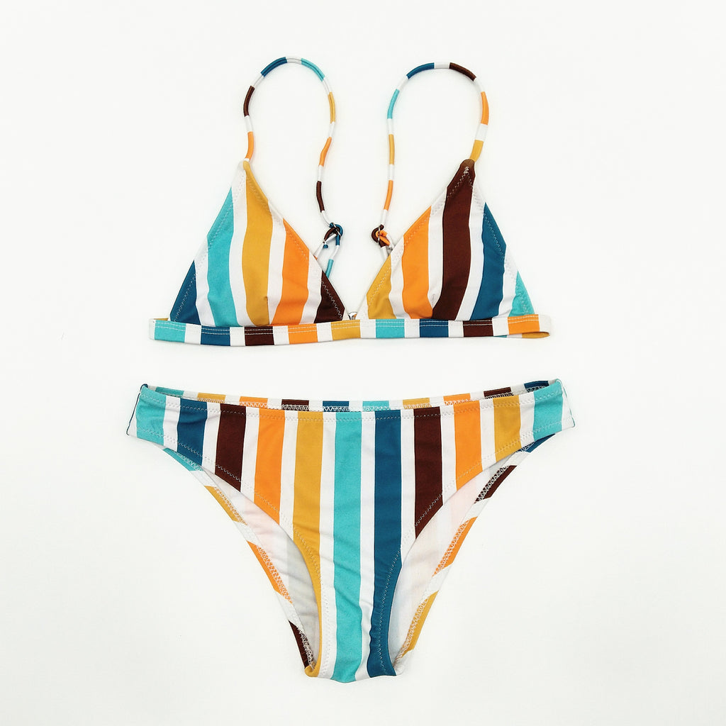 Rainbow Gray One-piece Swimwear