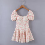 Idyllic Small Floral Waist One-Piece Pants Jumpsuit
