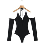 Women's Women’s Lace Up Halter Neck Jumpsuit