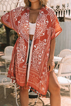 Brown Anja Tassel Kimono