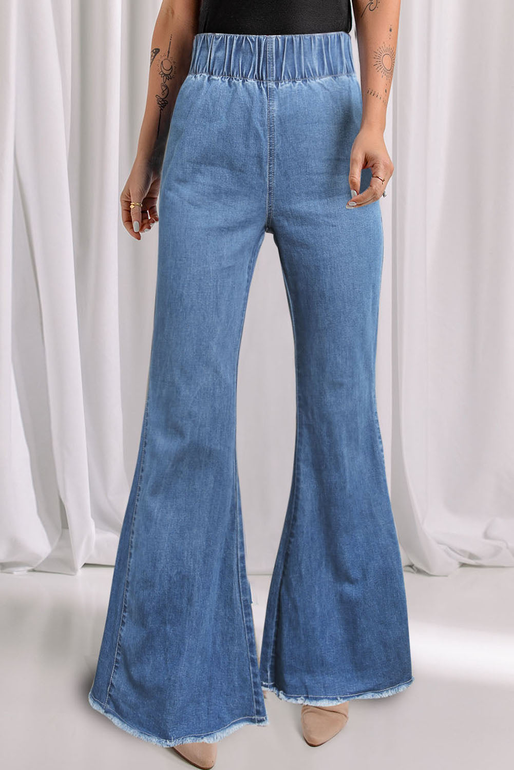 Blue Bell Bottom Skirt