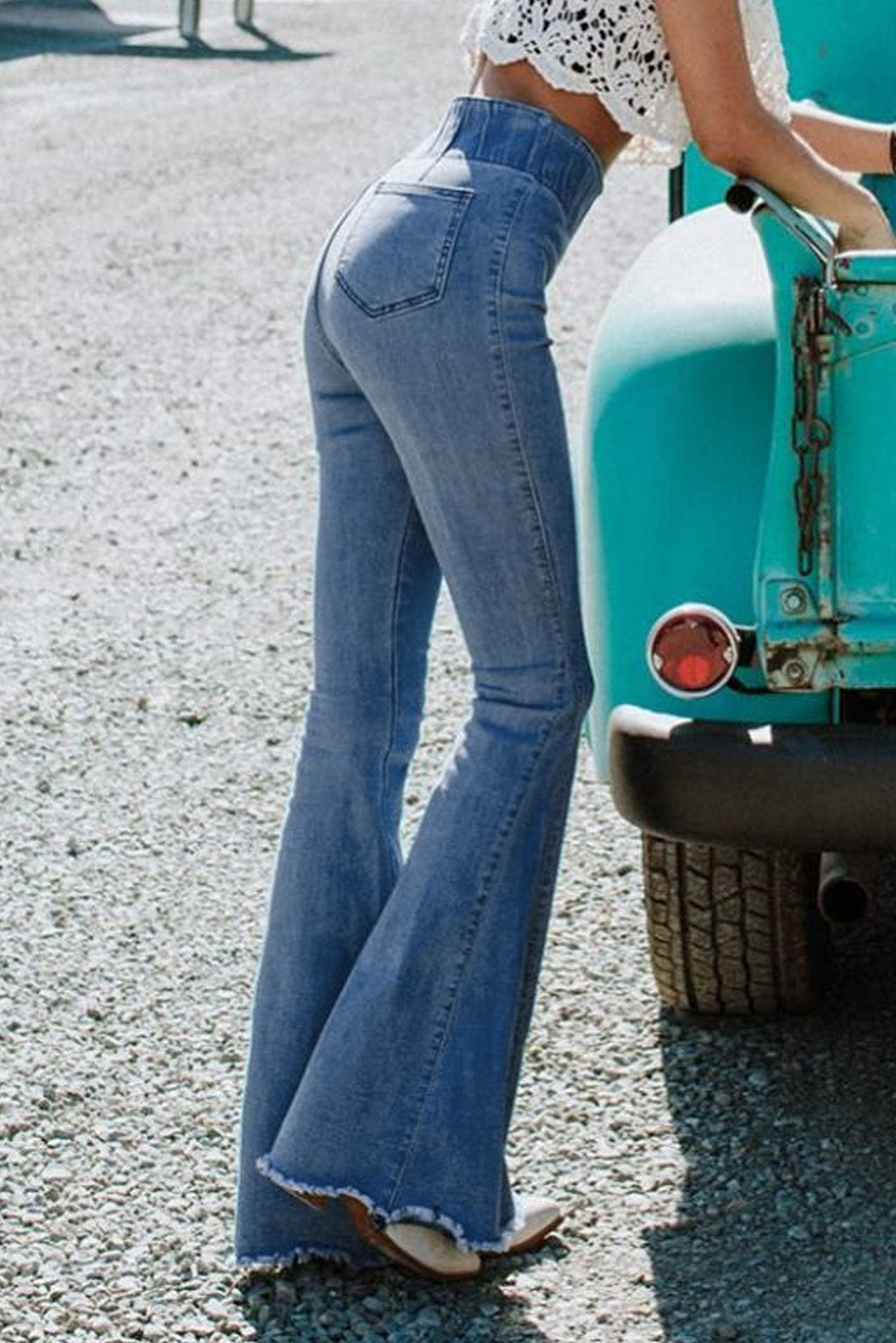 Blue Bell Bottom Skirt