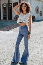 Blue Bell Bottom Skirt