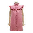 Women's Washed Distressed Denim Dress