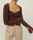 Women's Long Sleeved T-Shirt Slim Fit Slimming Stretch Bottoming