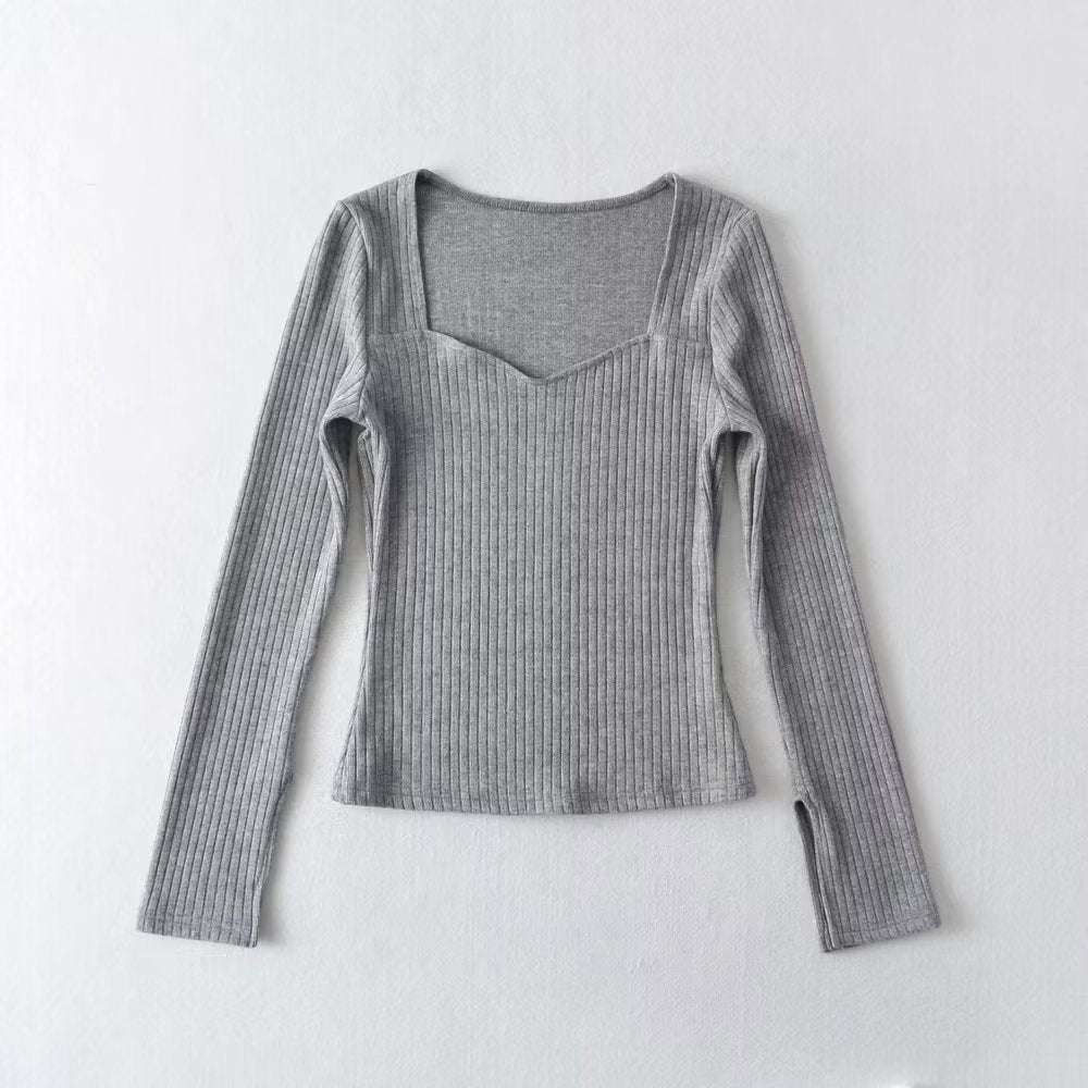 Women's Long Sleeved T-Shirt Slim Fit Slimming Stretch Bottoming