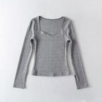 Women's Long Sleeved T-Shirt Slim Fit Slimming Stretch Bottoming