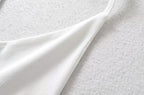 Design Silk Satin Texture Short Halter Wrapped Chest Top