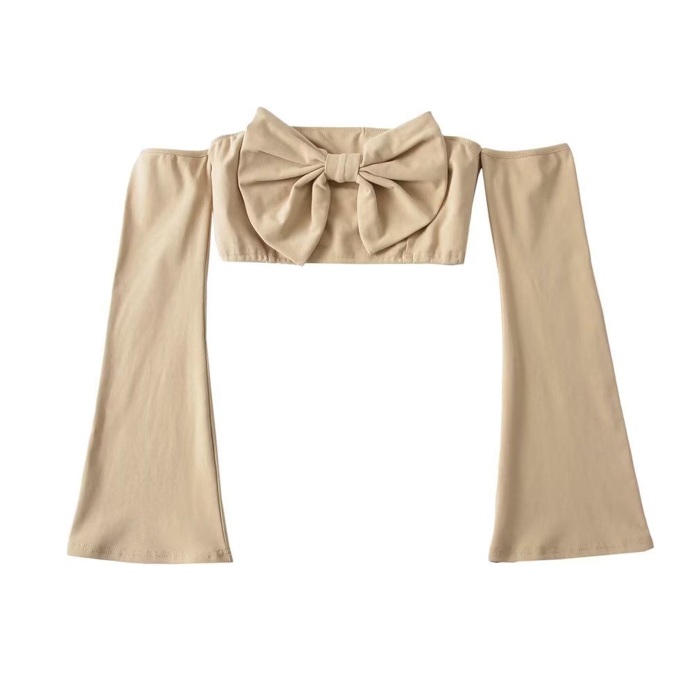 's Cropped Faux Two Piece Knitted Sweaters Office Top High Waist