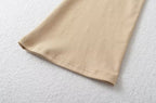 's Cropped Faux Two Piece Knitted Sweaters Office Top High Waist