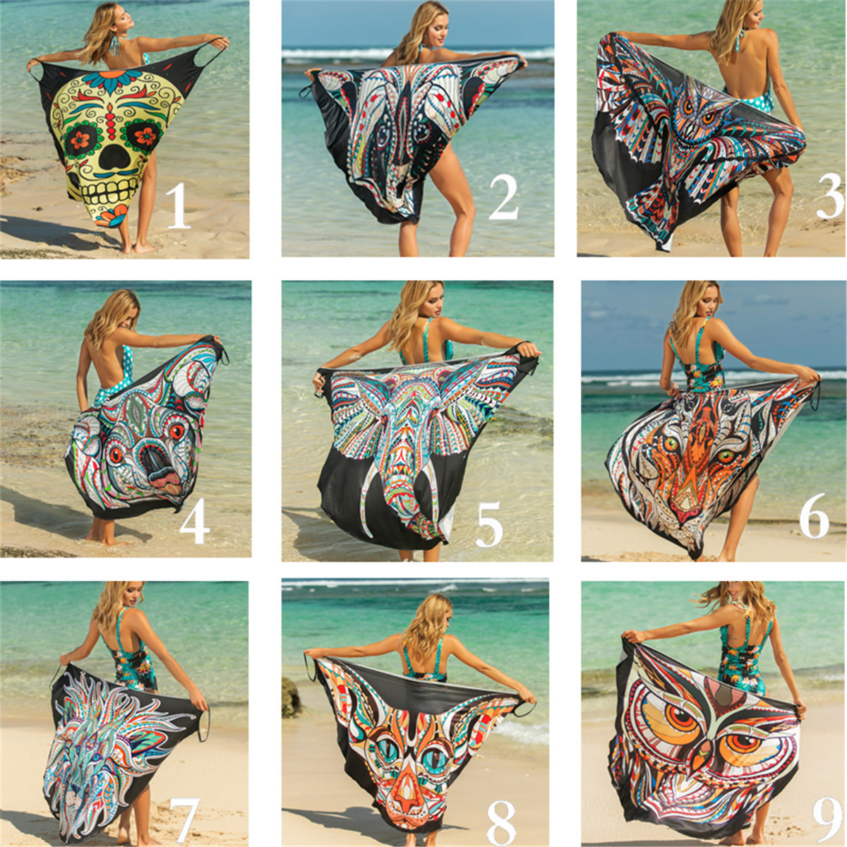 Animal Print One-piece Swimwear