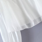 Women's Solid Color Sweet Square Collar Bell Sleeve Top Women