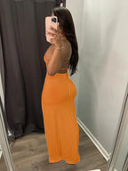 Strap Solid Color Dress