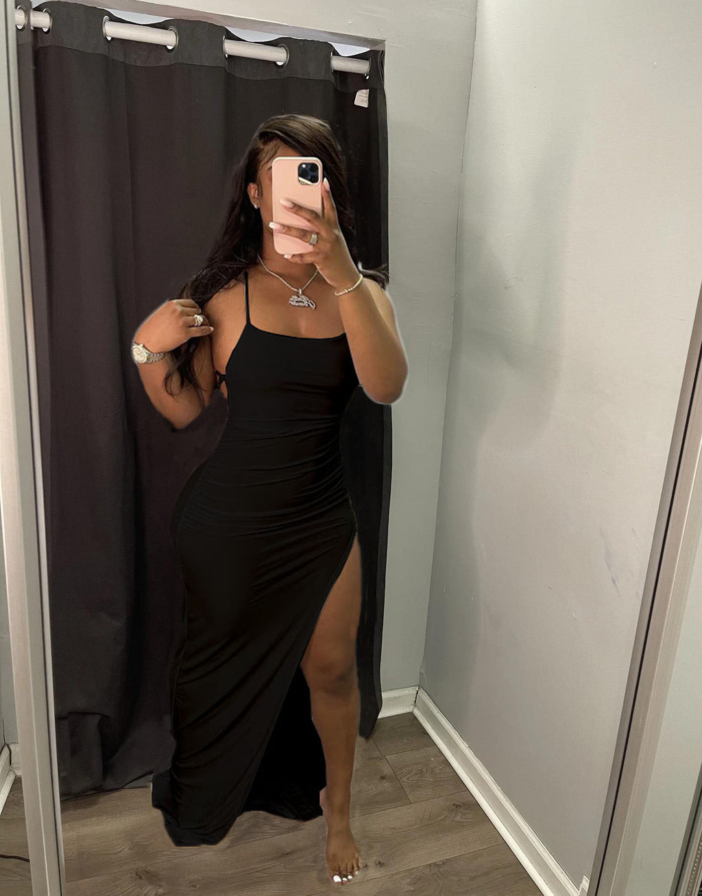 Strap Solid Color Dress