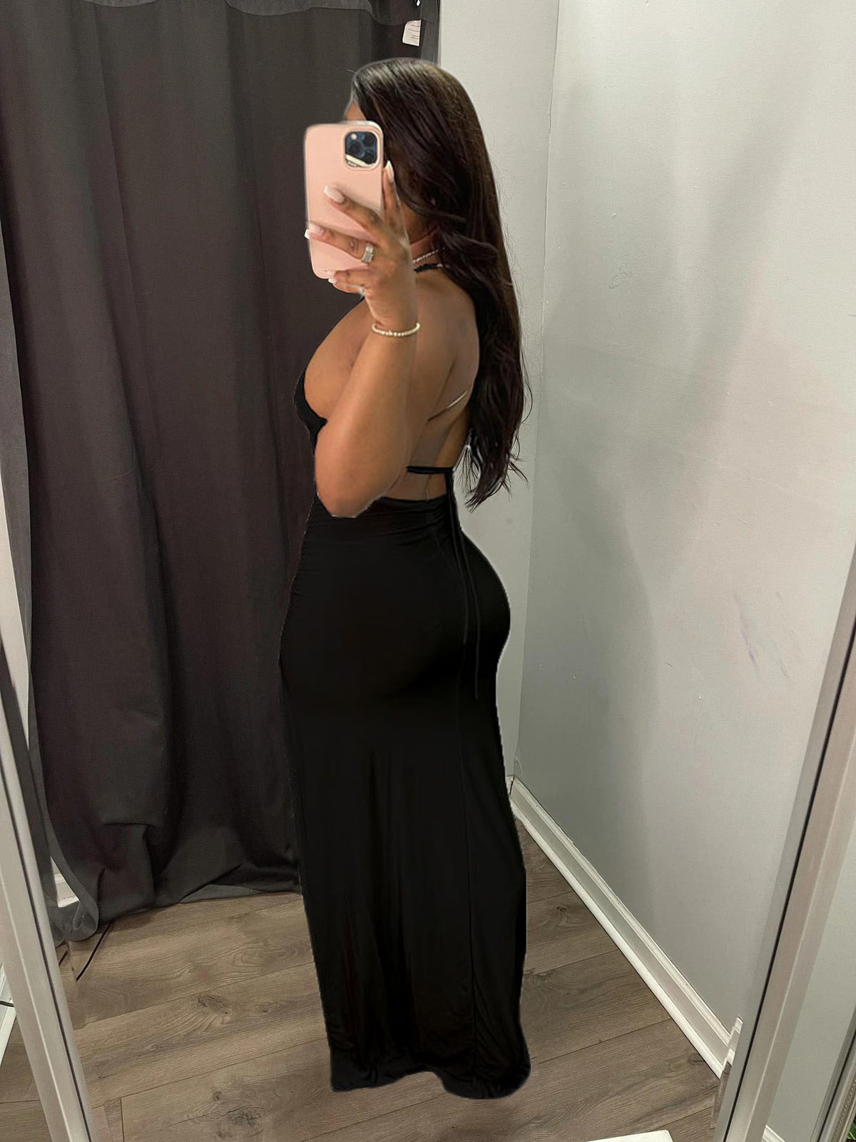 Strap Solid Color Dress