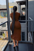 Women's Spring Summer Solid Color Shirt and Skirt Two-Piece Set