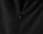 Stitching Wooden Ear Strapless Black Slim Fit Camisole Layer Dress Crisscross