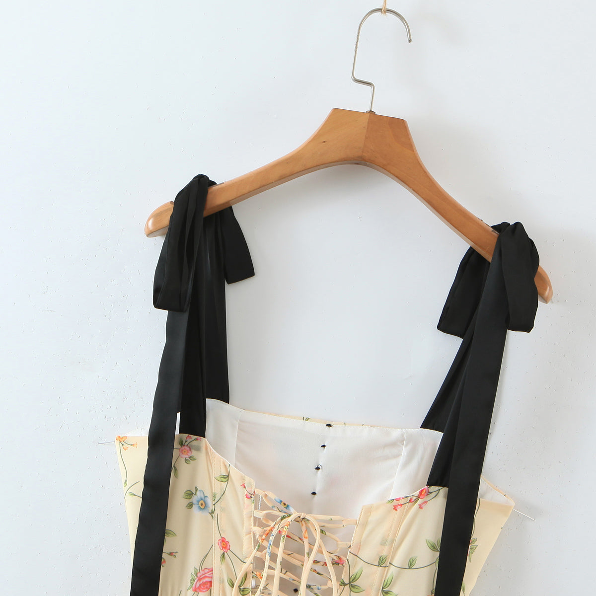 Women's Spring Summer Women Clothing Color Vacation Fresh Sexy Sexy Strap Dress Crisscross