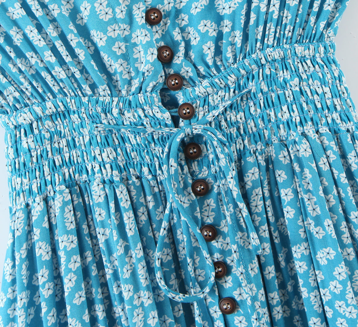 Women's Floral Ruffled High-Low Beach Maxi Dress