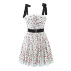 Women's Spring Lace Embroidered Large Swing Small Floral Dress