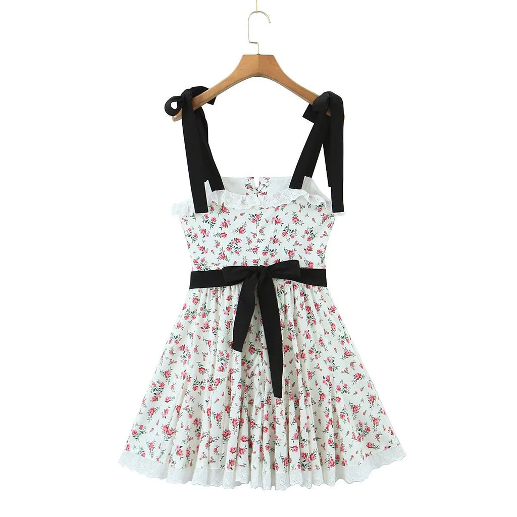 Women's Spring Lace Embroidered Large Swing Small Floral Dress