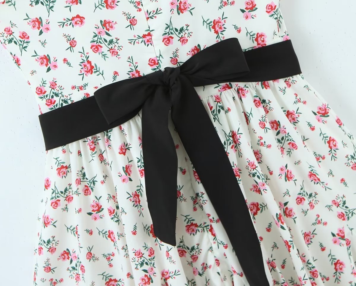 Women's Spring Lace Embroidered Large Swing Small Floral Dress