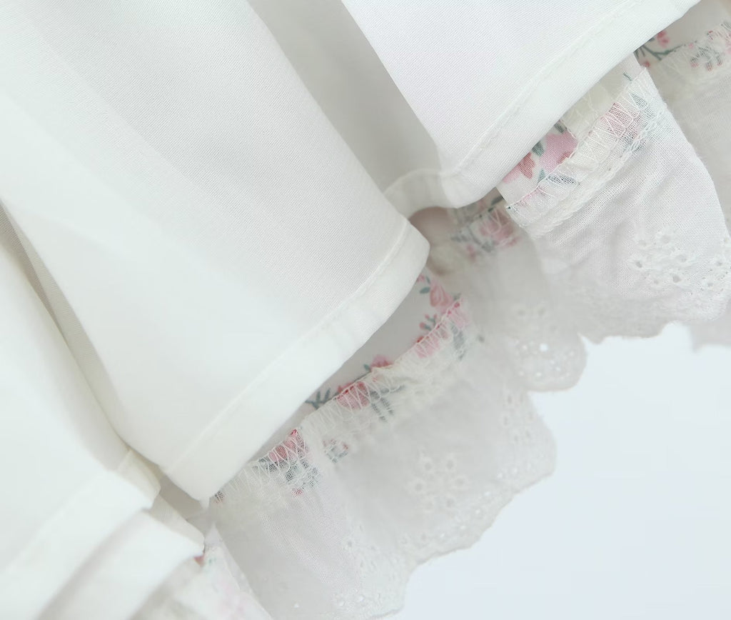 Women's Spring Lace Embroidered Large Swing Small Floral Dress