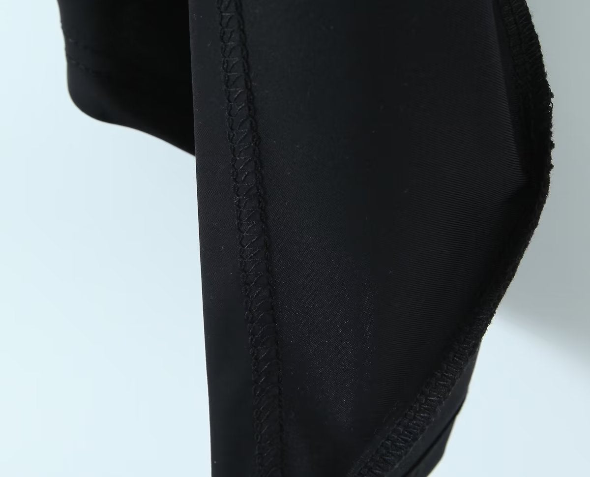 Women’s Black Asymmetric Off Shoulder Ruched Sweater