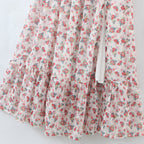 Women's Off-Shoulder Floral Embroidered Split Dress
