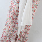 Women's Off-Shoulder Floral Embroidered Split Dress