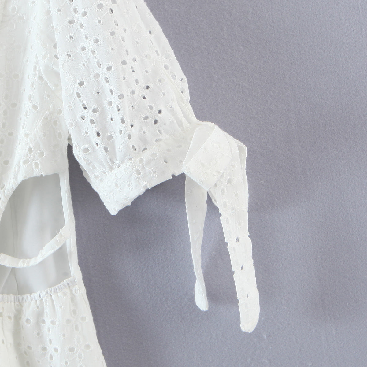 Women's Embroidered Lace Cutout Bodycon Mini Dress