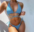 Solid Color One-piece Swimwear
