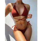 Solid Color One-piece Swimwear