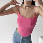 's Boning Corset Waist Tight Curved Short Camisole Slim Fit Side