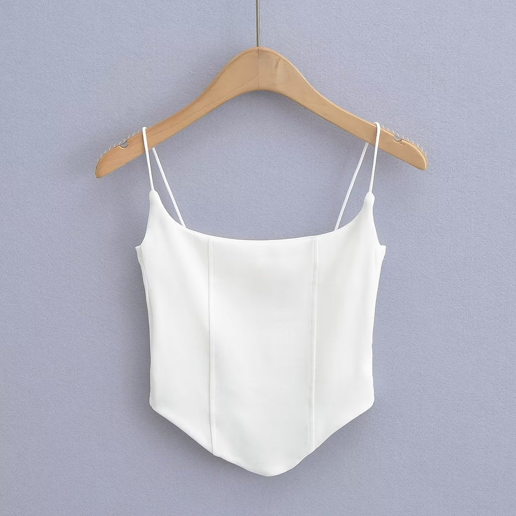 's Boning Corset Waist Tight Curved Short Camisole Slim Fit Side