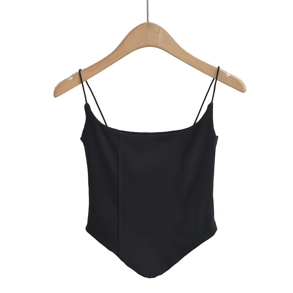 's Boning Corset Waist Tight Curved Short Camisole Slim Fit Side