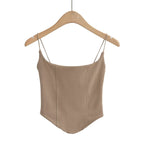 's Boning Corset Waist Tight Curved Short Camisole Slim Fit Side