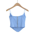 's Boning Corset Waist Tight Curved Short Camisole Slim Fit Side