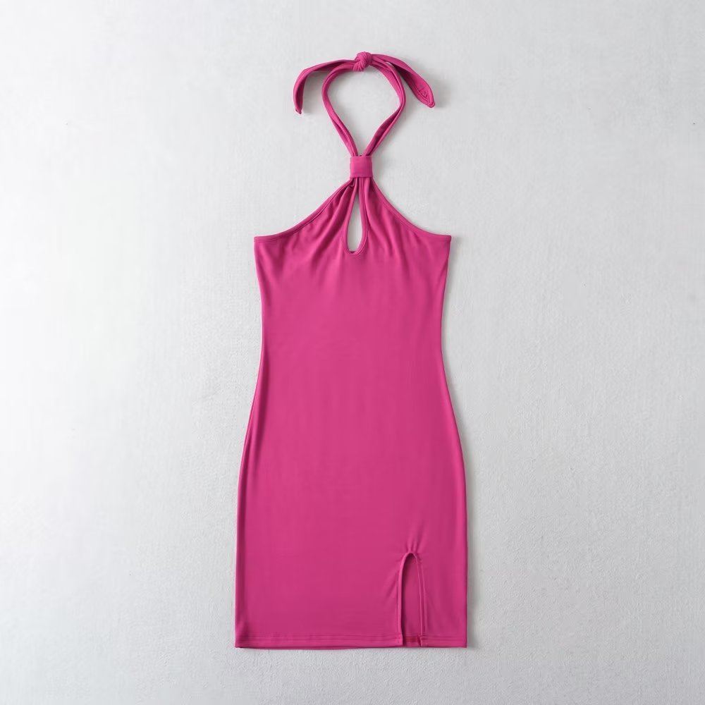 Halter Backless Cutout Bodycon Mini Dress