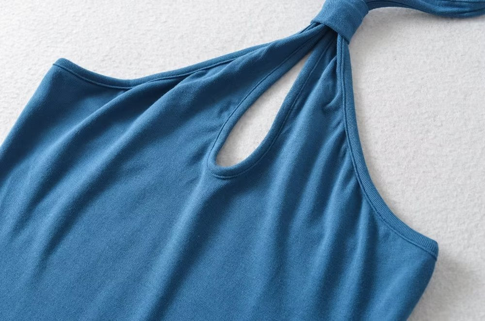 Halter Backless Cutout Bodycon Mini Dress