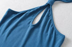Halter Backless Cutout Bodycon Mini Dress