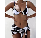 Marbling Printed Bikini Swimwear