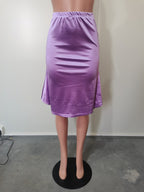 Women's Spring Summer Cute Solid Color Sheath Skirt