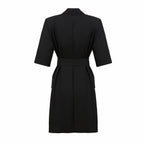 Women's Belted Collared Mini Dress