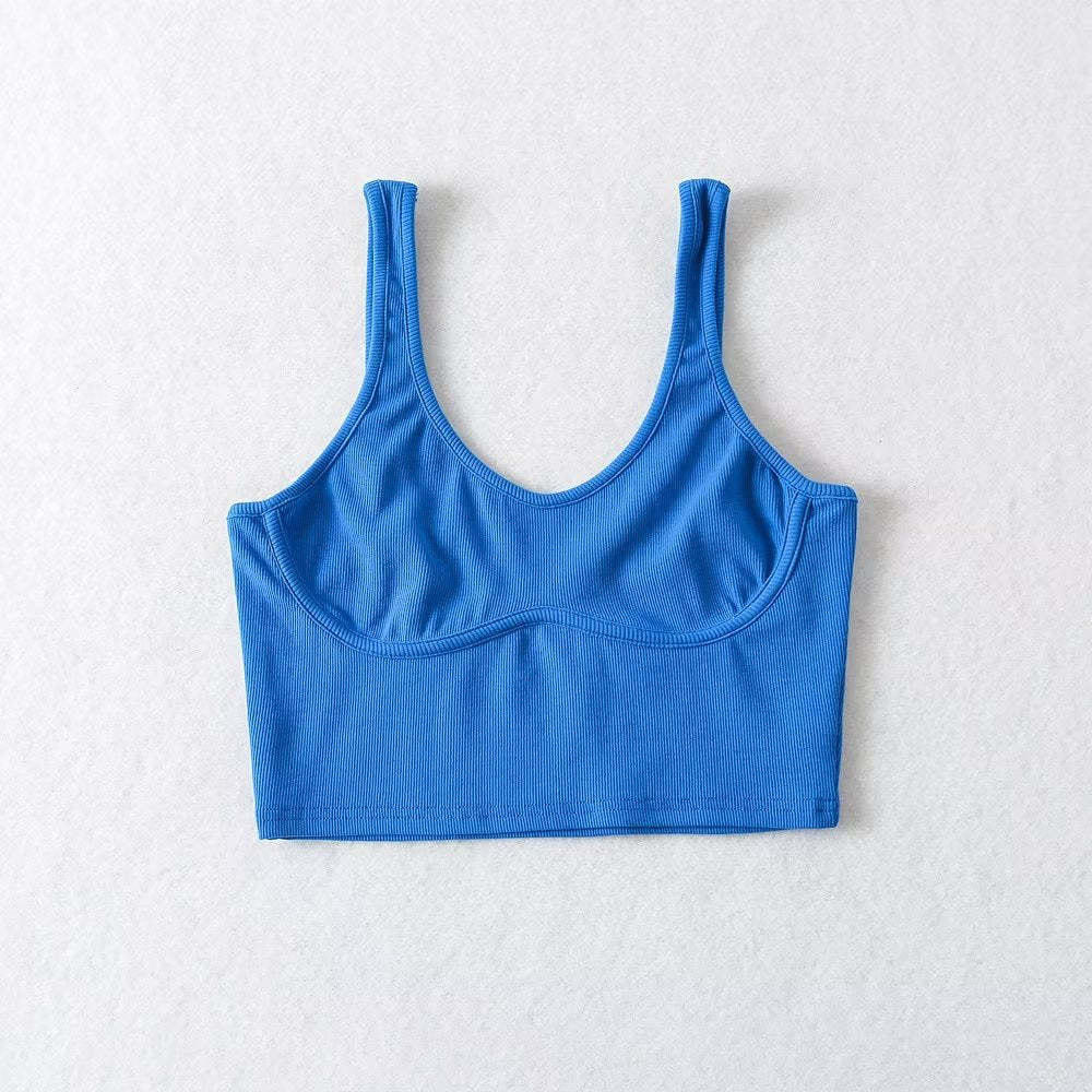 's Casual Sports Stretch Camisole Chest Paste Vest